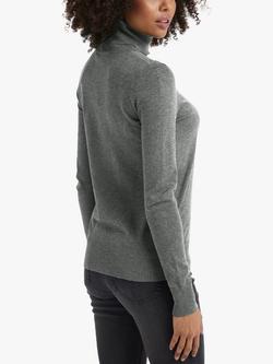 Saint Tropez Mila Roll Neck Jumper - view 2, Mist Grey Melange