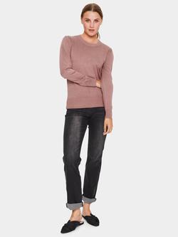 Saint Tropez Mila Puff Sleeve Jumper, Antler Melange