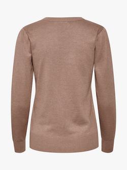 Saint Tropez Mila Puff Sleeve Jumper - view 2, Antler Melange