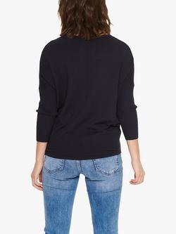 Saint Tropez Mila Fine Knit Scoop Neck Jumper - view 2, Night Sky