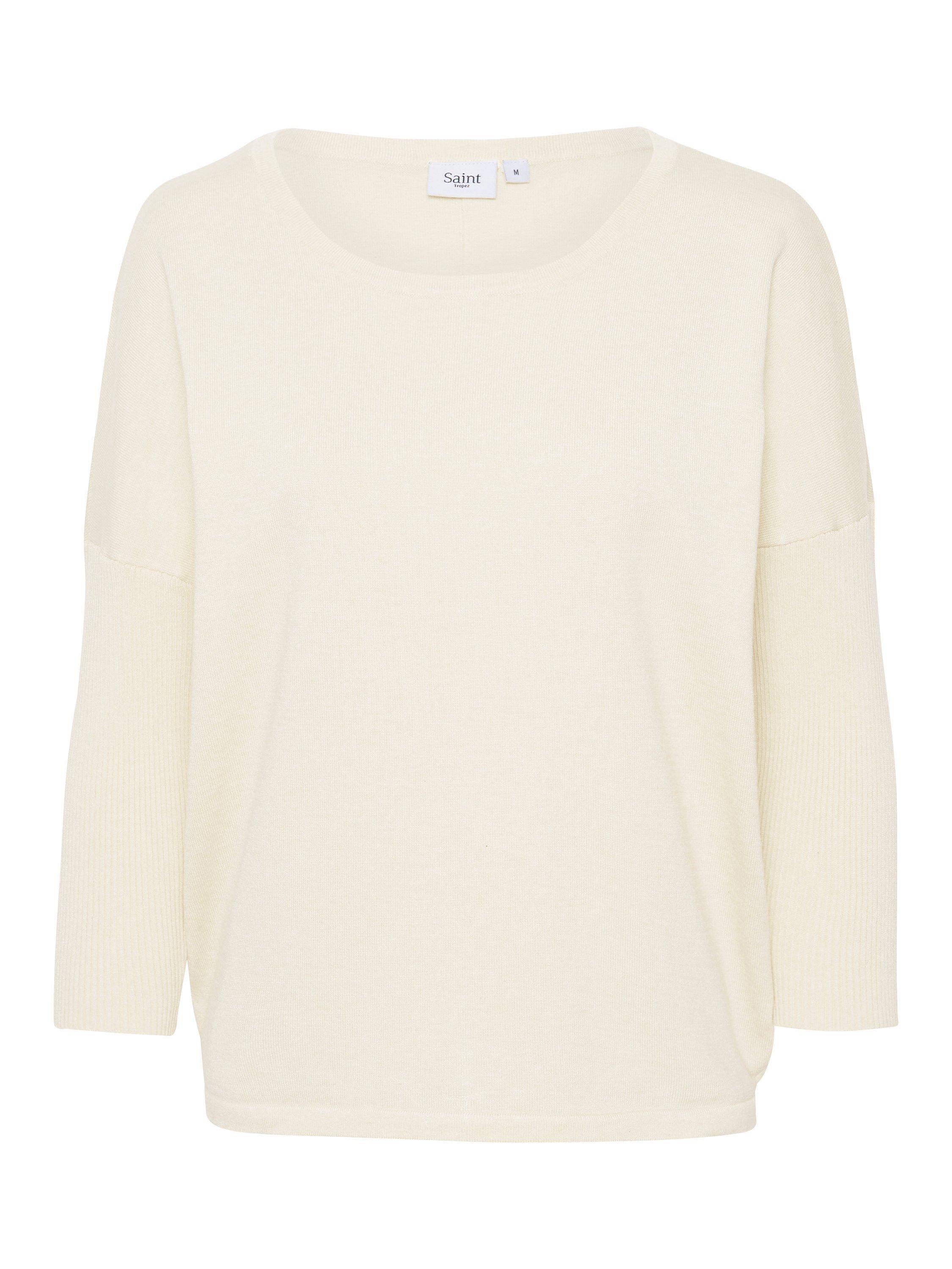 Saint Tropez Mila Fine Knit Scoop Neck Jumper, Ice, XS