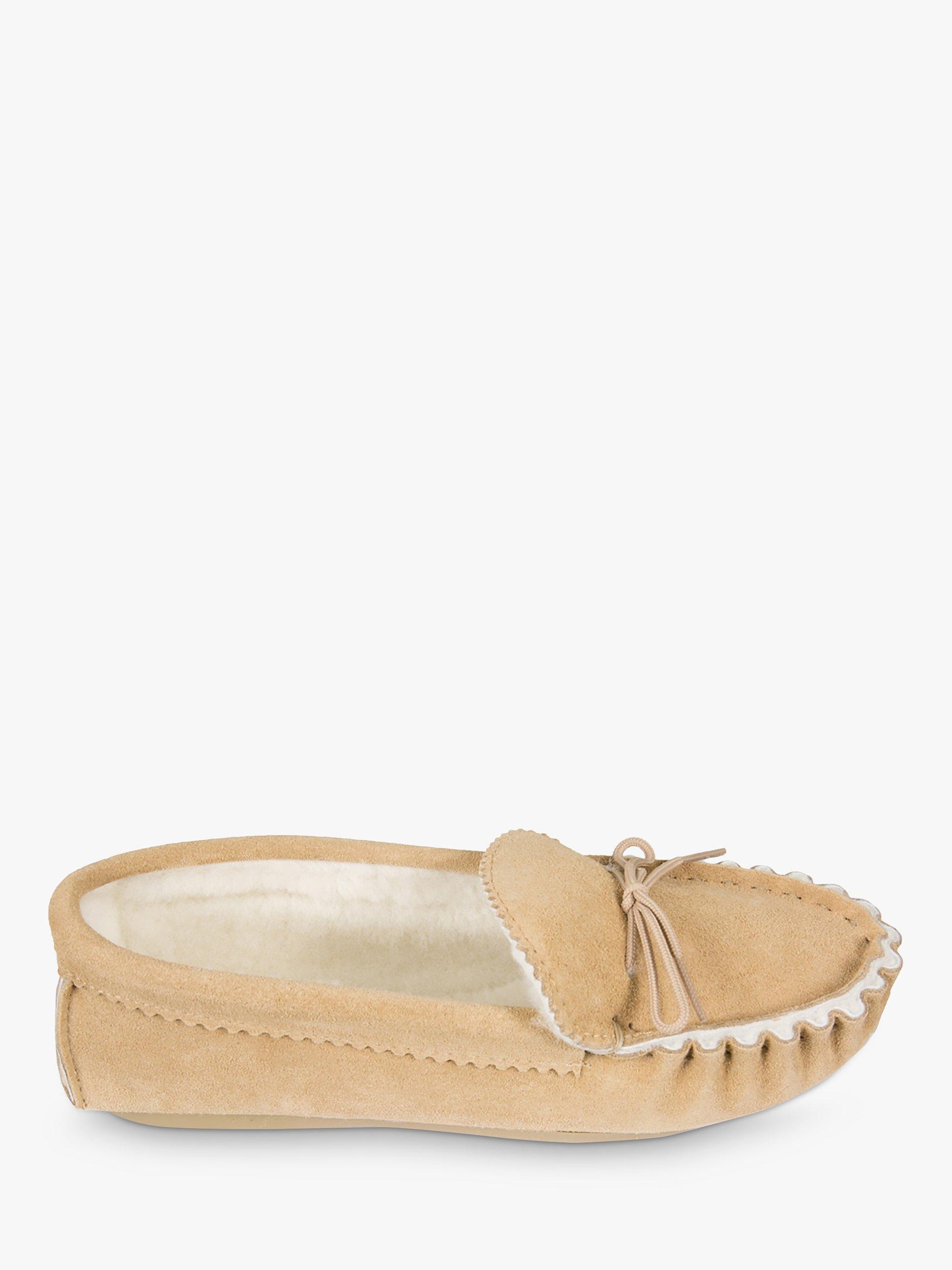 Celtic Co. Men s Sheepskin Loafer Moccasin Slippers Hard Sole Camel