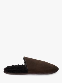 Celtic & Co. Men's Sheepskin Scuffs Slippers, Mocca