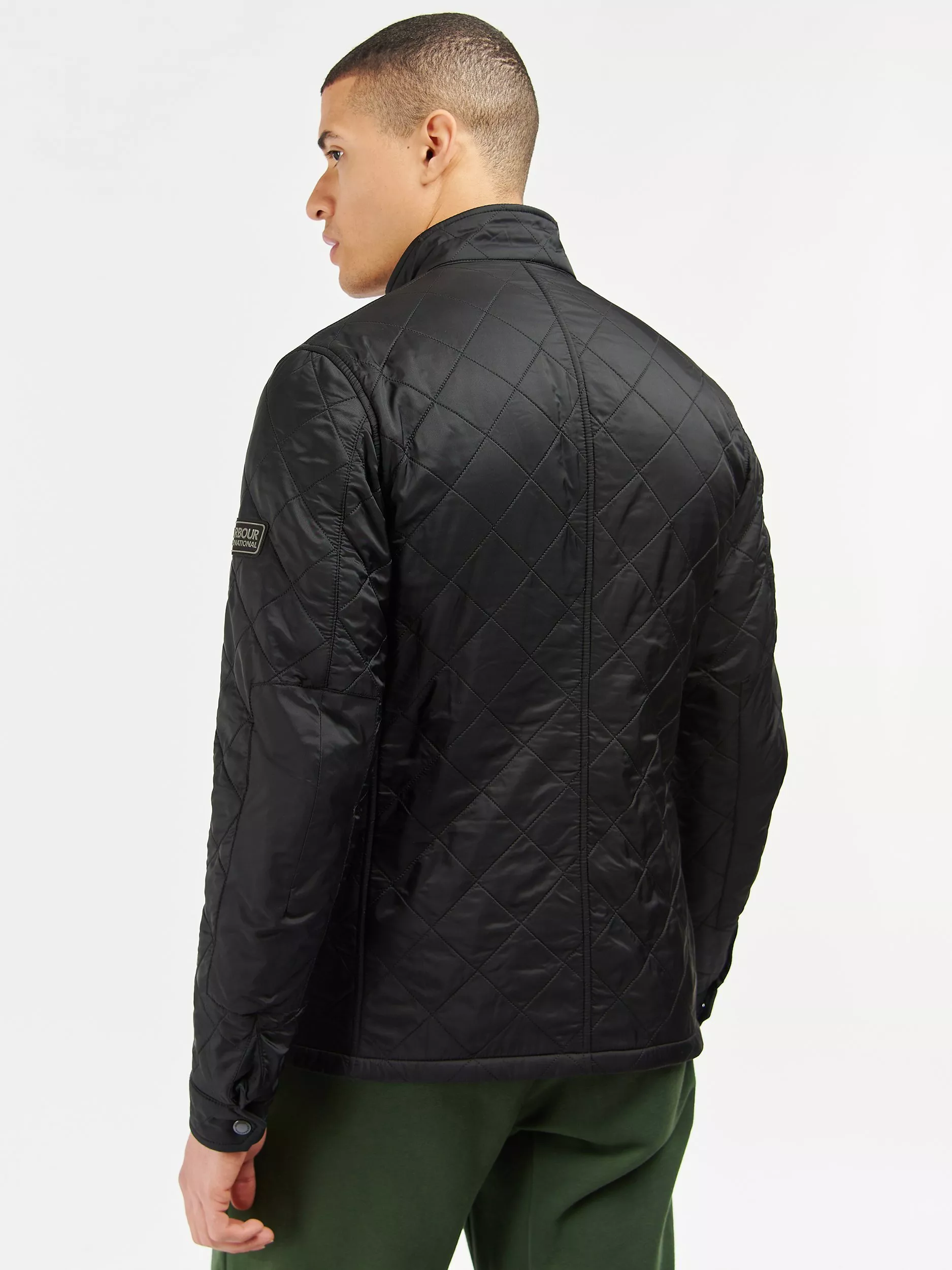 Barbour International Ariel Polar Quilted Jacket Black