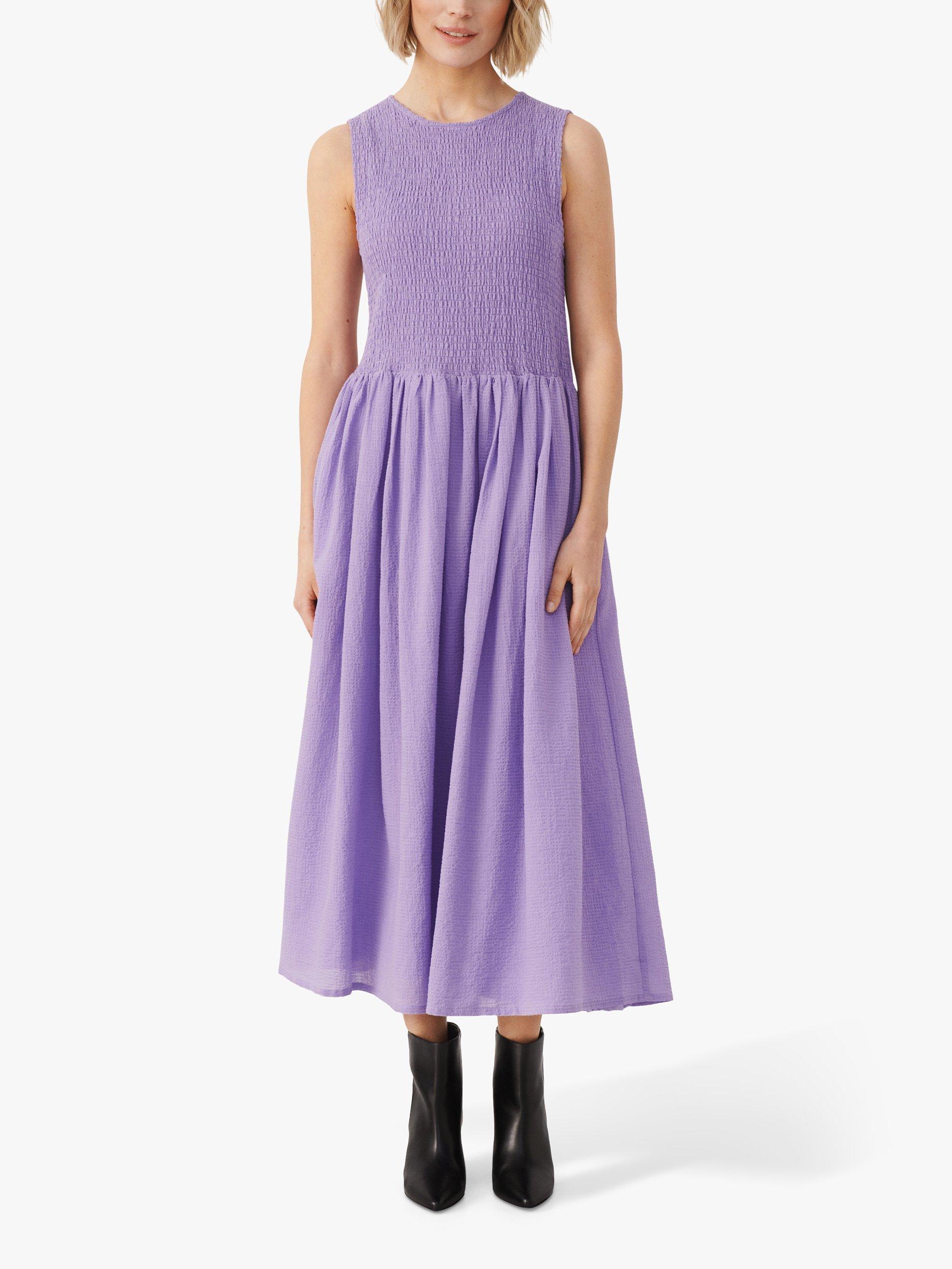 Part Two Ornina Smocked Bodice Midi Dress, Sunlit Allium