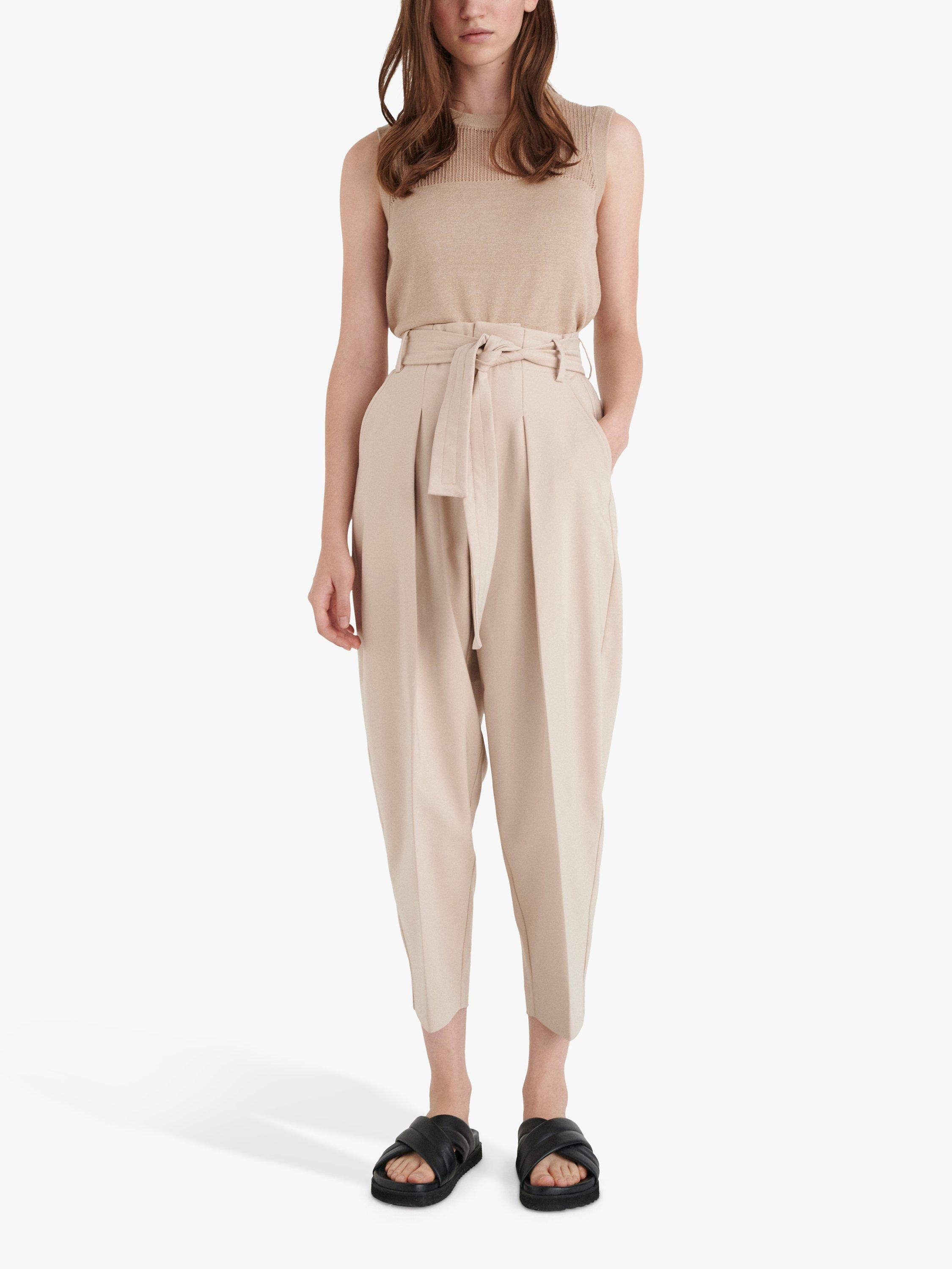 InWear Zella Belted Tapered Trousers, Sandstone