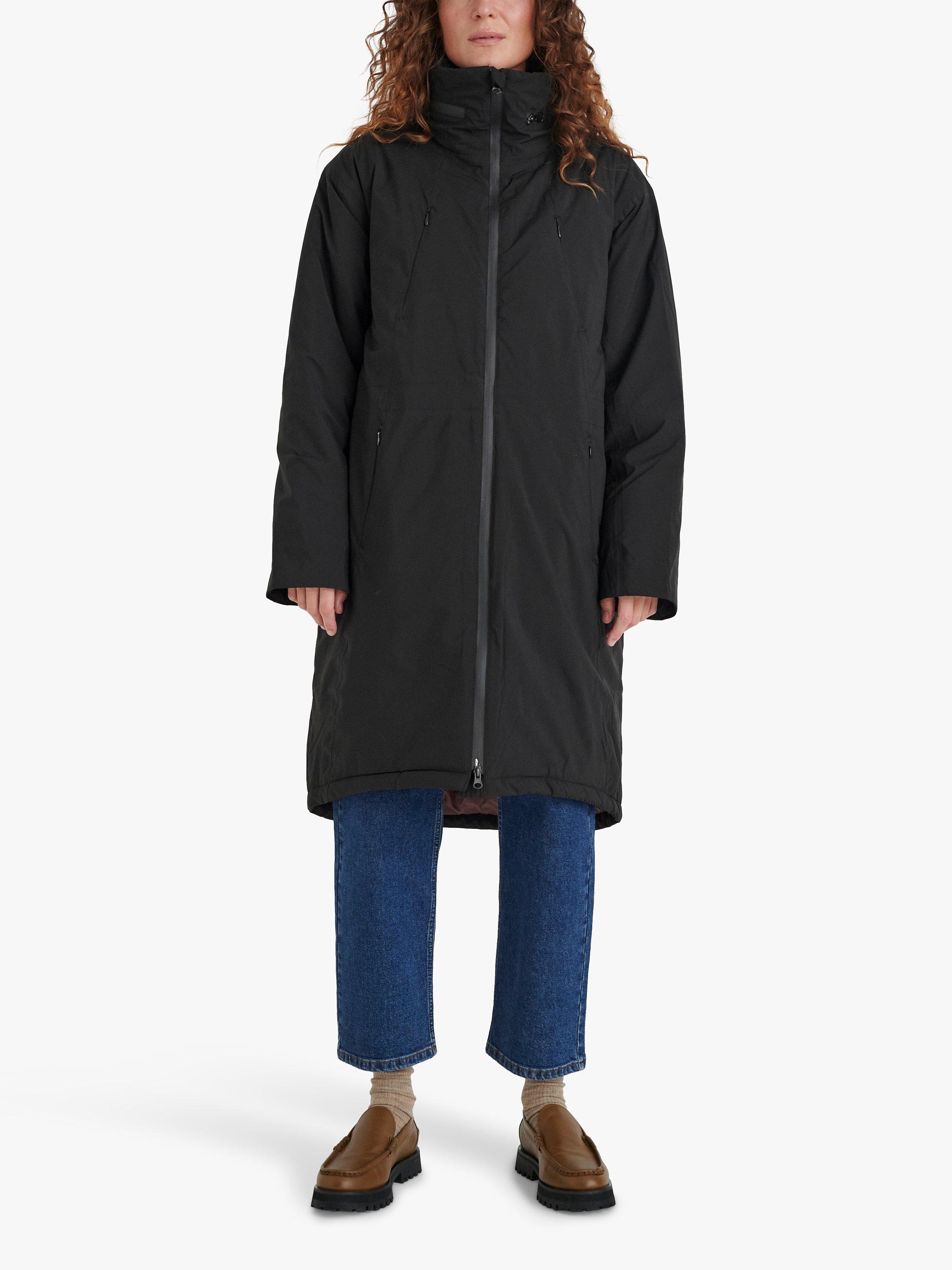 InWear Calene Knee Length Coat, Black