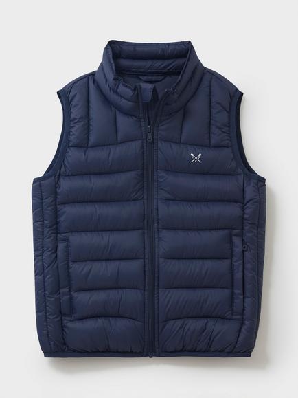 Crew Clothing Kids' Lightweight Padded Gilet, Black