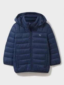 Crew Clothing Kids' Plain Quilted Jacket, Navy