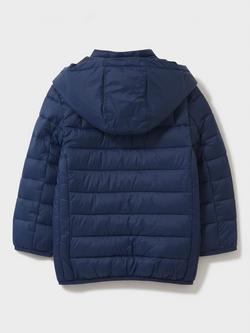 Crew Clothing Kids' Plain Quilted Jacket - view 2, Navy