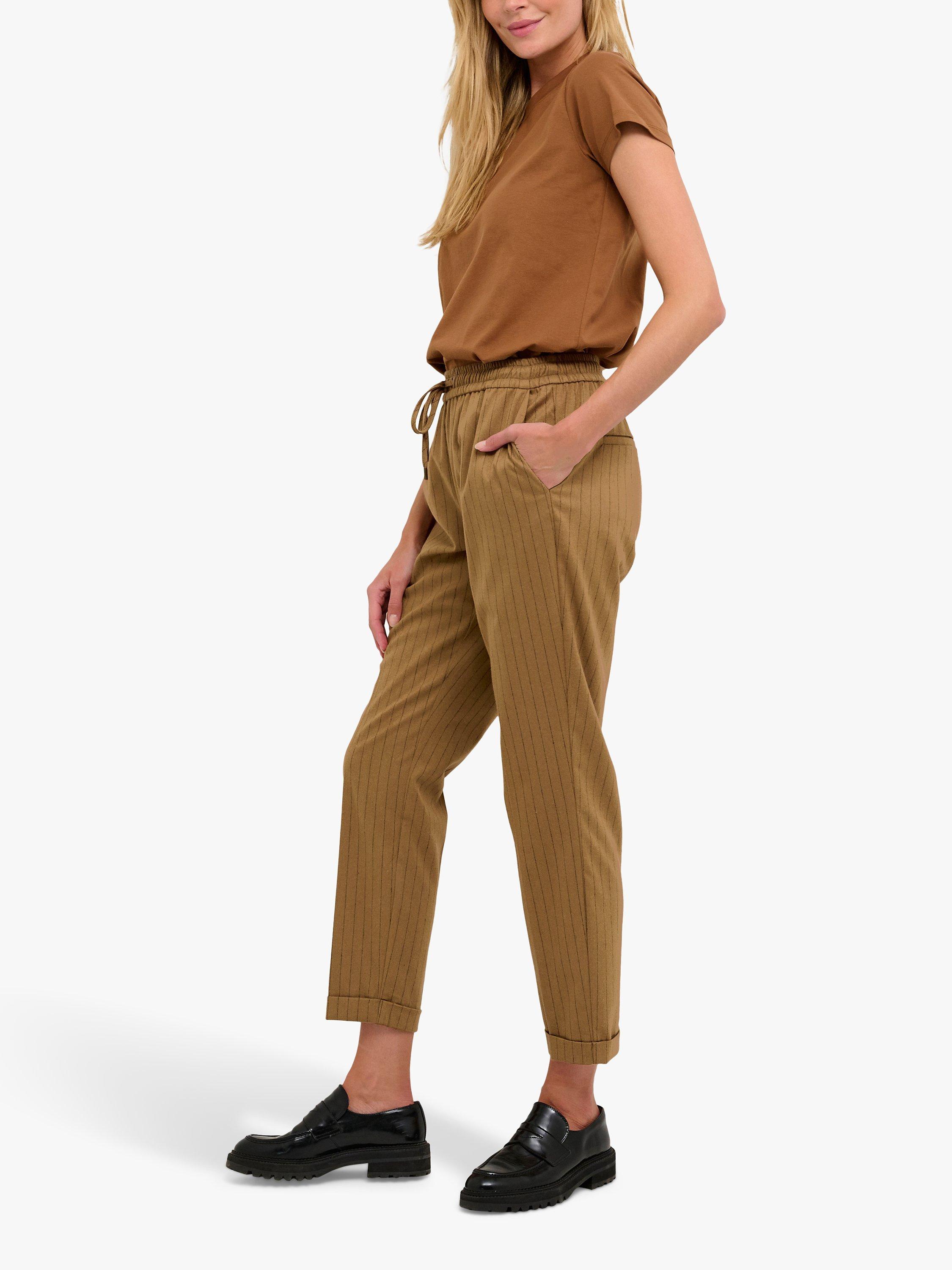 KAFFE Ebona Tapered Joggers, Toffie Brown