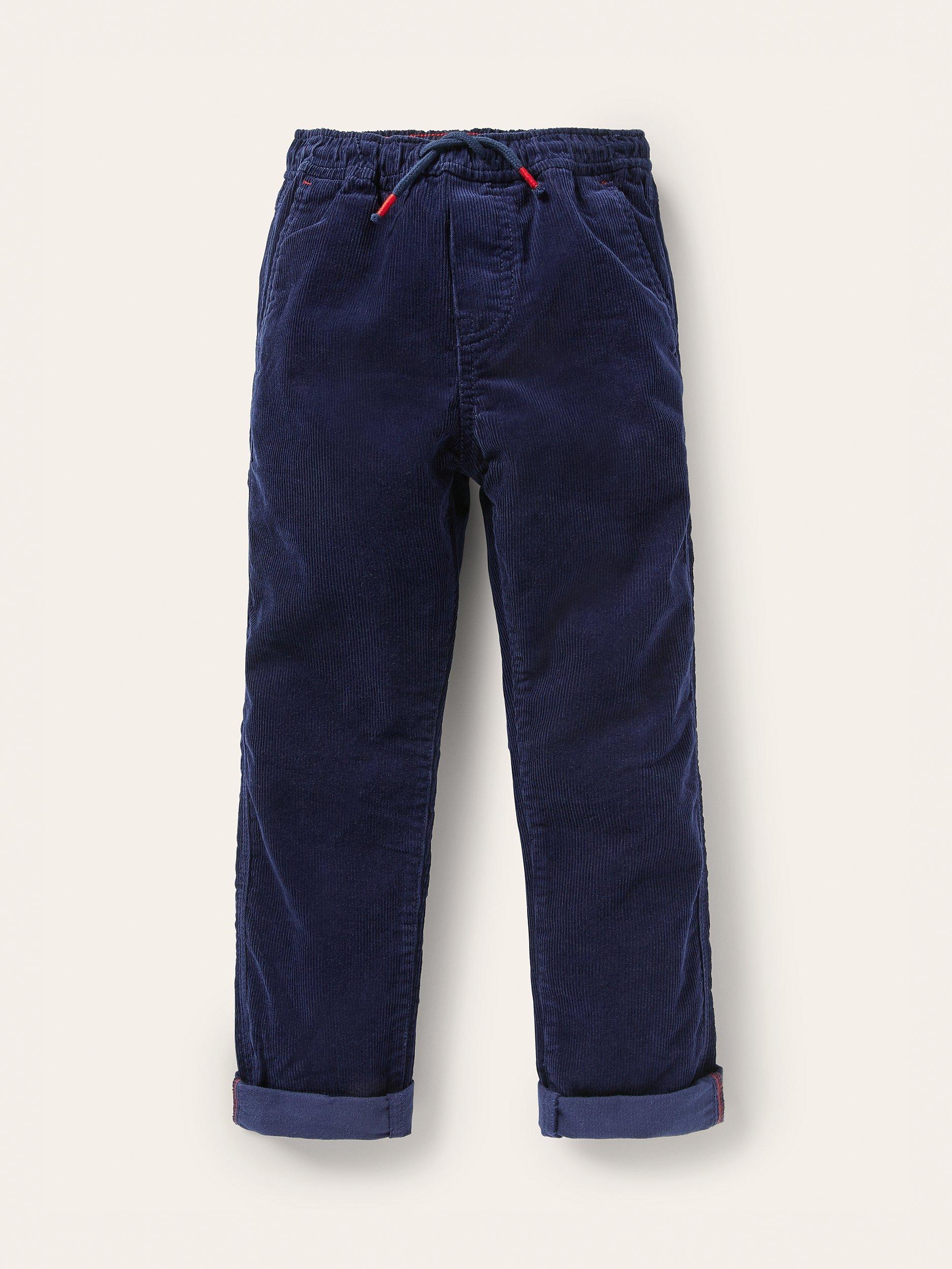 Mini Boden Kids' Cotton Corduroy Relaxed Slim Fit Trousers