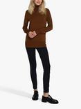 KAFFE Astrid Roll Neck Jumper, Toffee