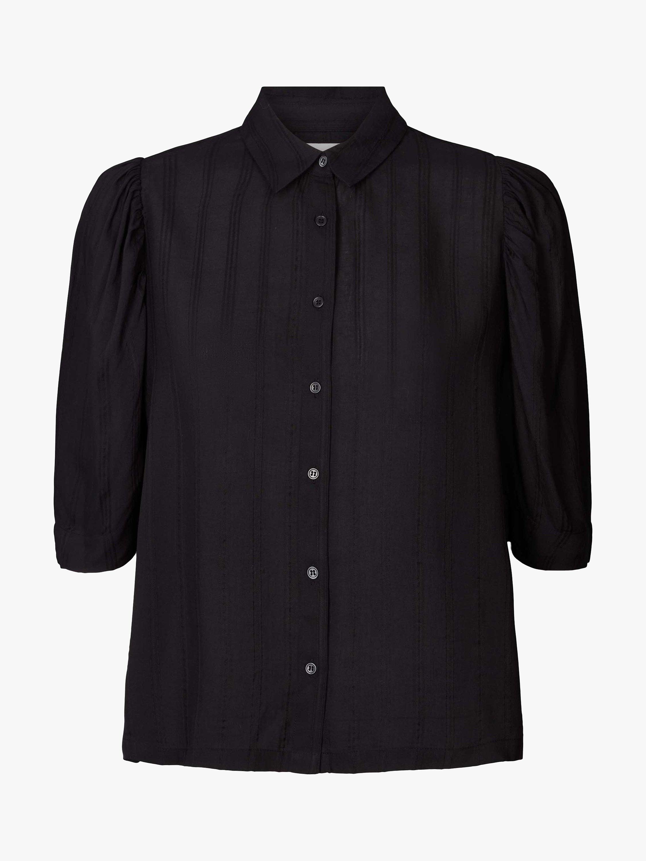 Lollys Laundry Bono Puff Sleeve Shirt, Black