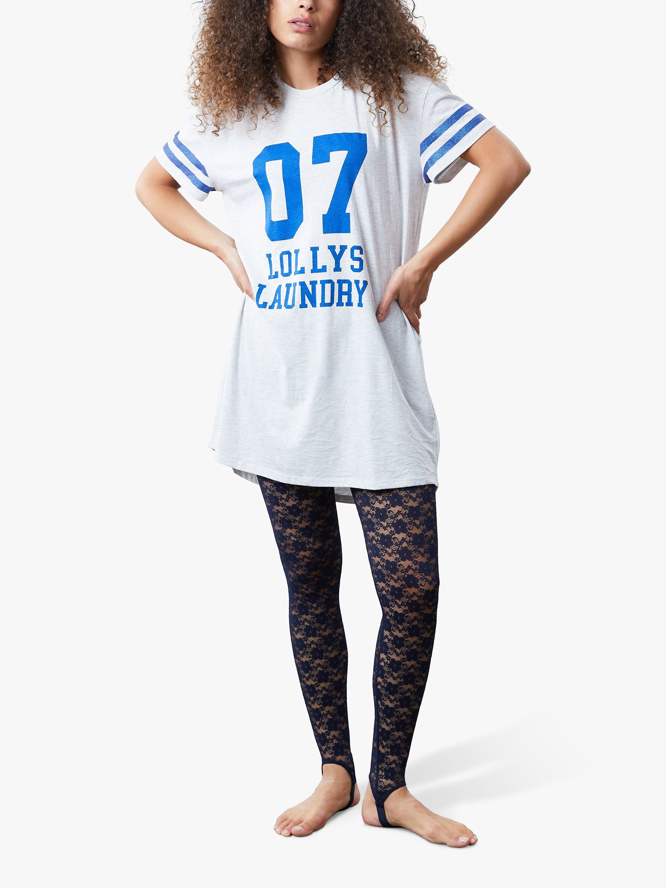 Lollys Laundry Dolly Floral Stirrup Leggings, Dark Blue