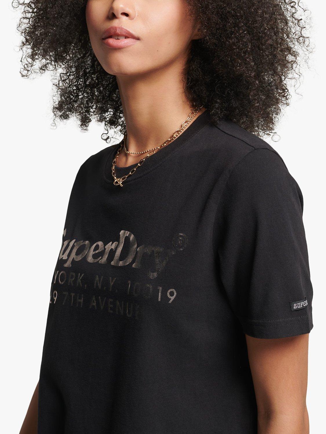 Superdry Venue Interest Vintage T-Shirt, Black
