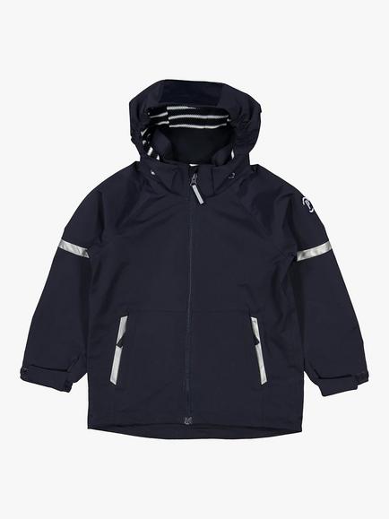 Polarn O. Pyret Kids' Wind & Waterproof Shell Coat - view 2, Navy