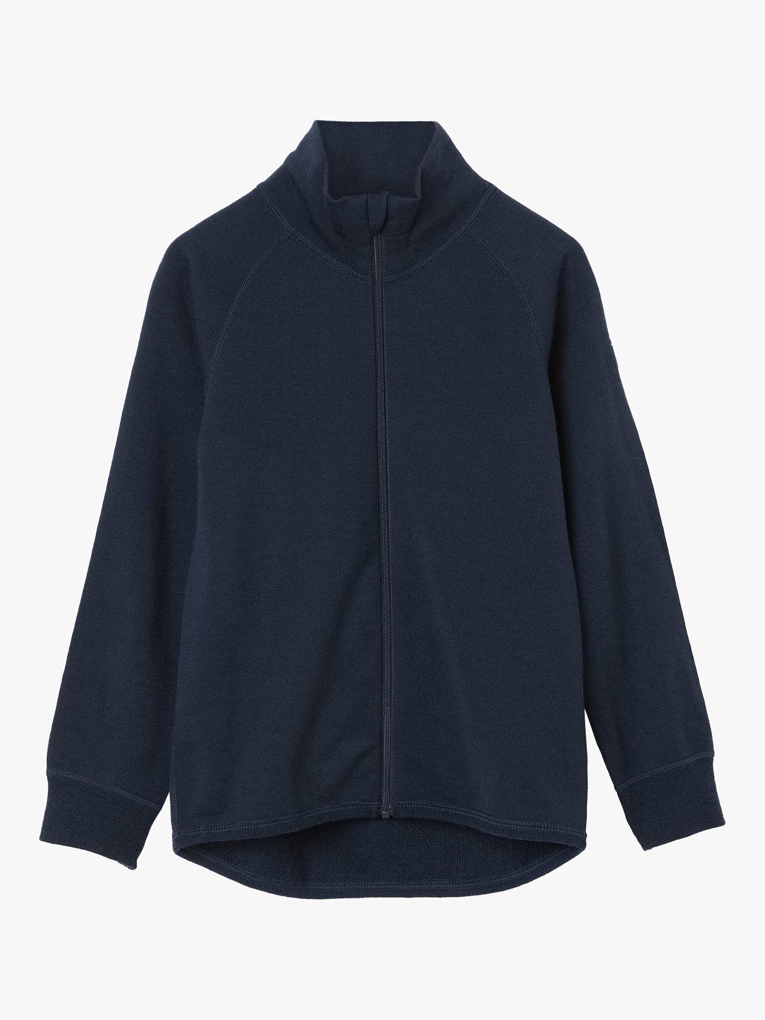 Polarn O. Pyret Kids' Merino Wool Zip Through Jumper