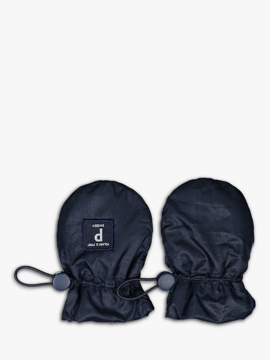 Polarn O. Pyret Baby Cosy Mittens, Blue