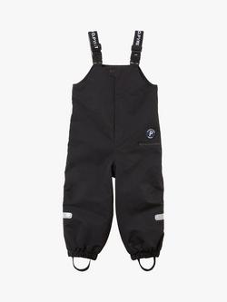Polarn O. Pyret Baby Plain Salopettes, Black - view 2, Black
