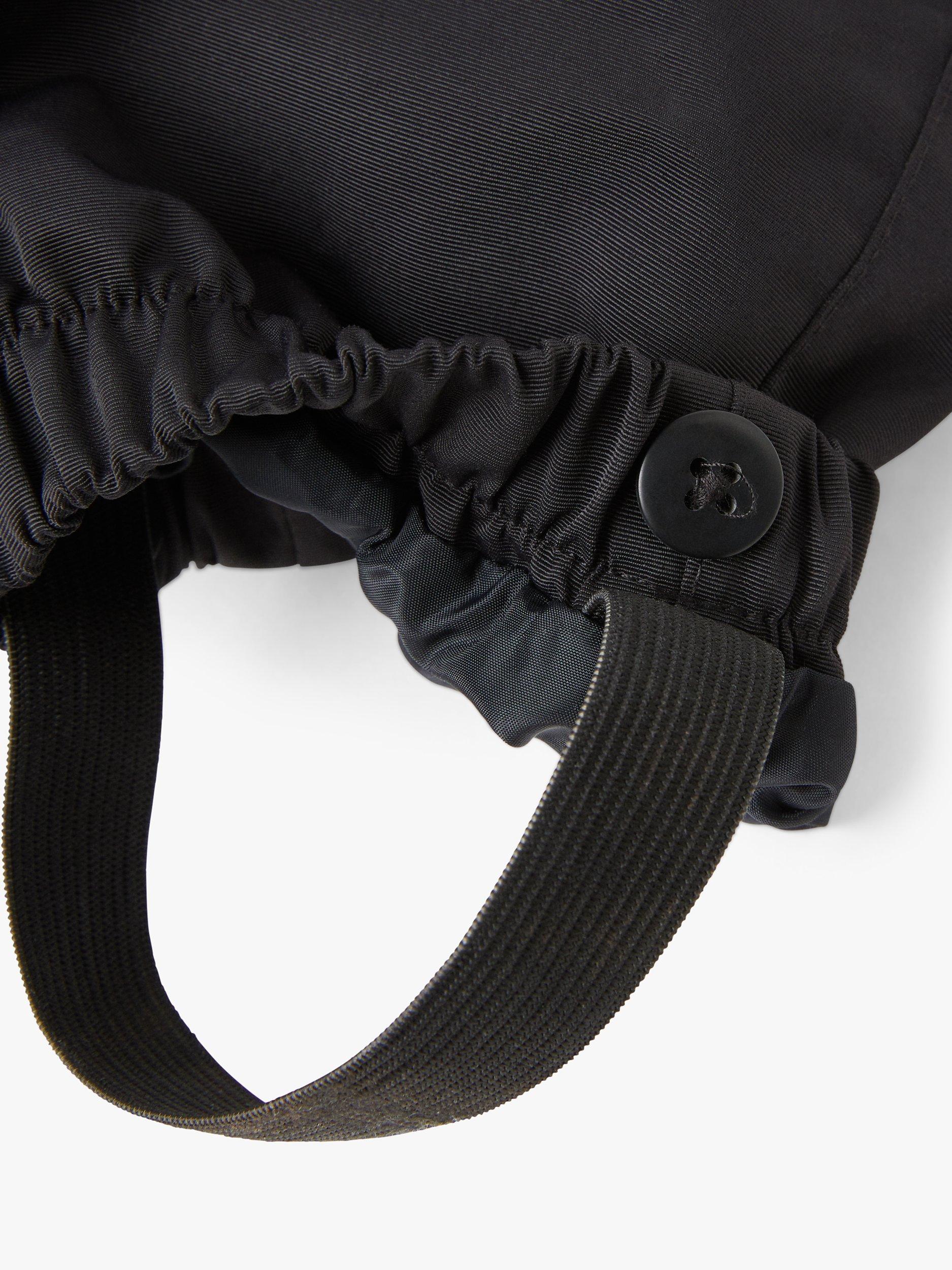 Product image 4 of 6, which shows Polarn O. Pyret Baby Plain Salopettes, Black, 12-18 months