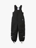 Polarn O. Pyret Kids' Padded Waterproof Winter Trousers, Black