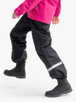 Polarn O. Pyret Kids' Waterproof Shell Trousers, Black