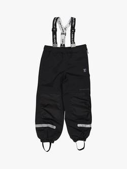 Polarn O. Pyret Kids' Waterproof Shell Trousers - view 2, Black