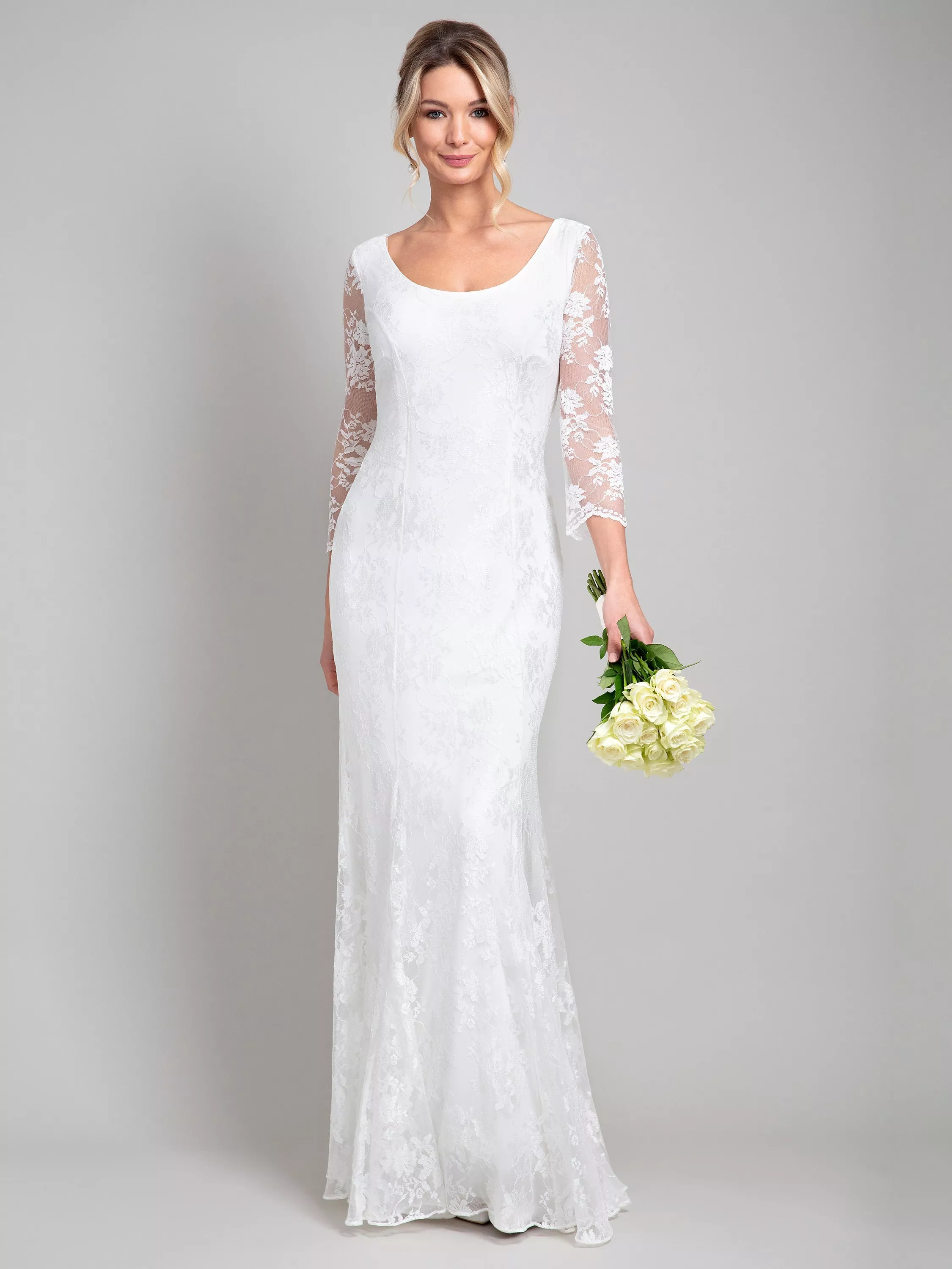 Alie Street Maria Floor Length Wedding Gown Ivory