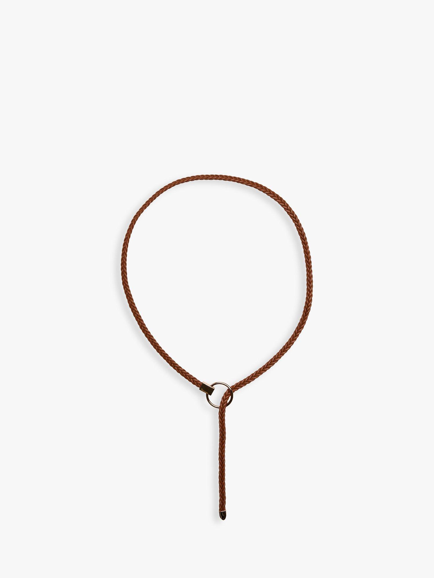 Unmade Copenhagen Marla Vegan Leather Belt, Golden Brown, One Size
