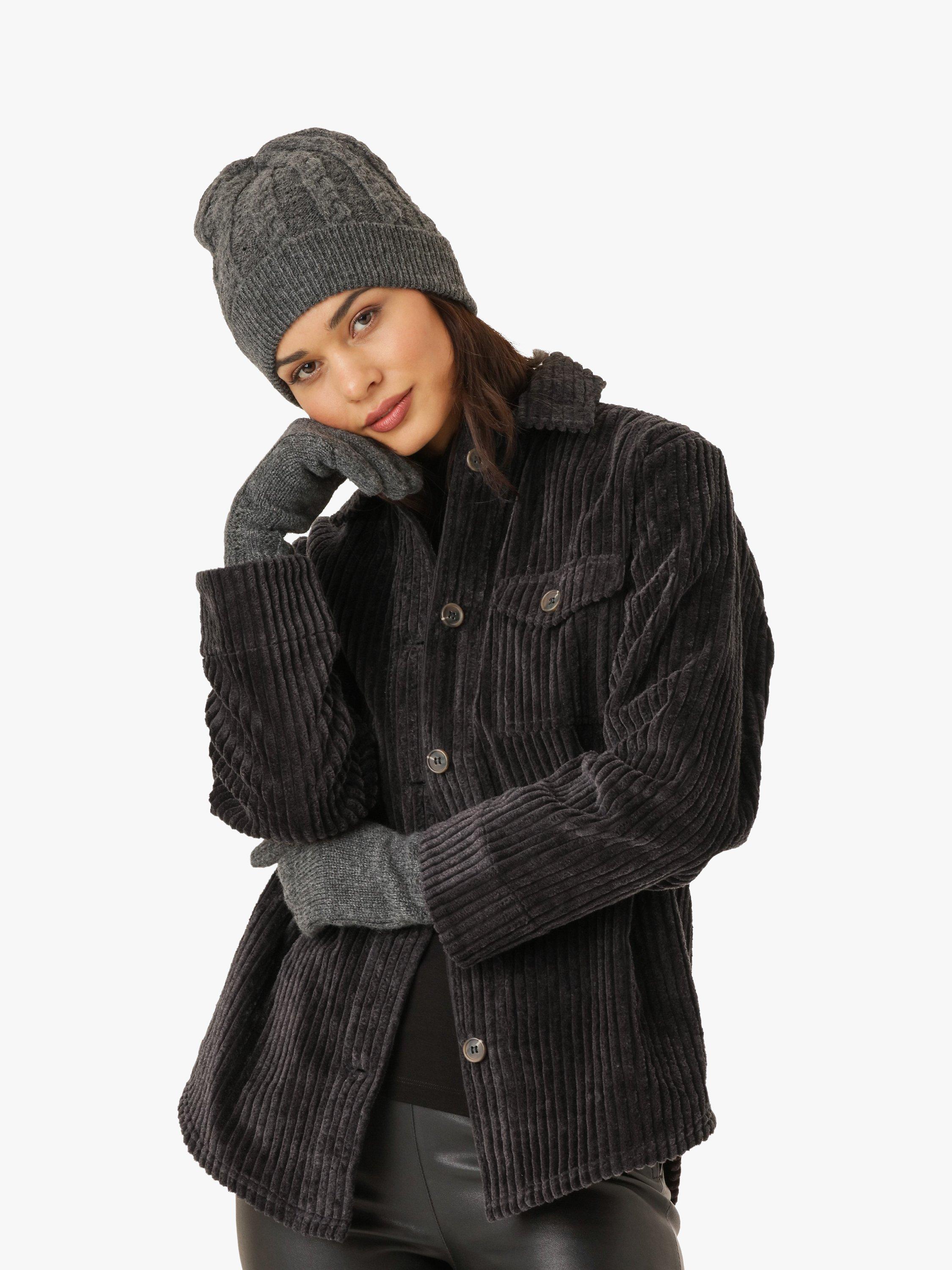 Unmade Copenhagen Ariola Gloves, Dark Grey, S-M