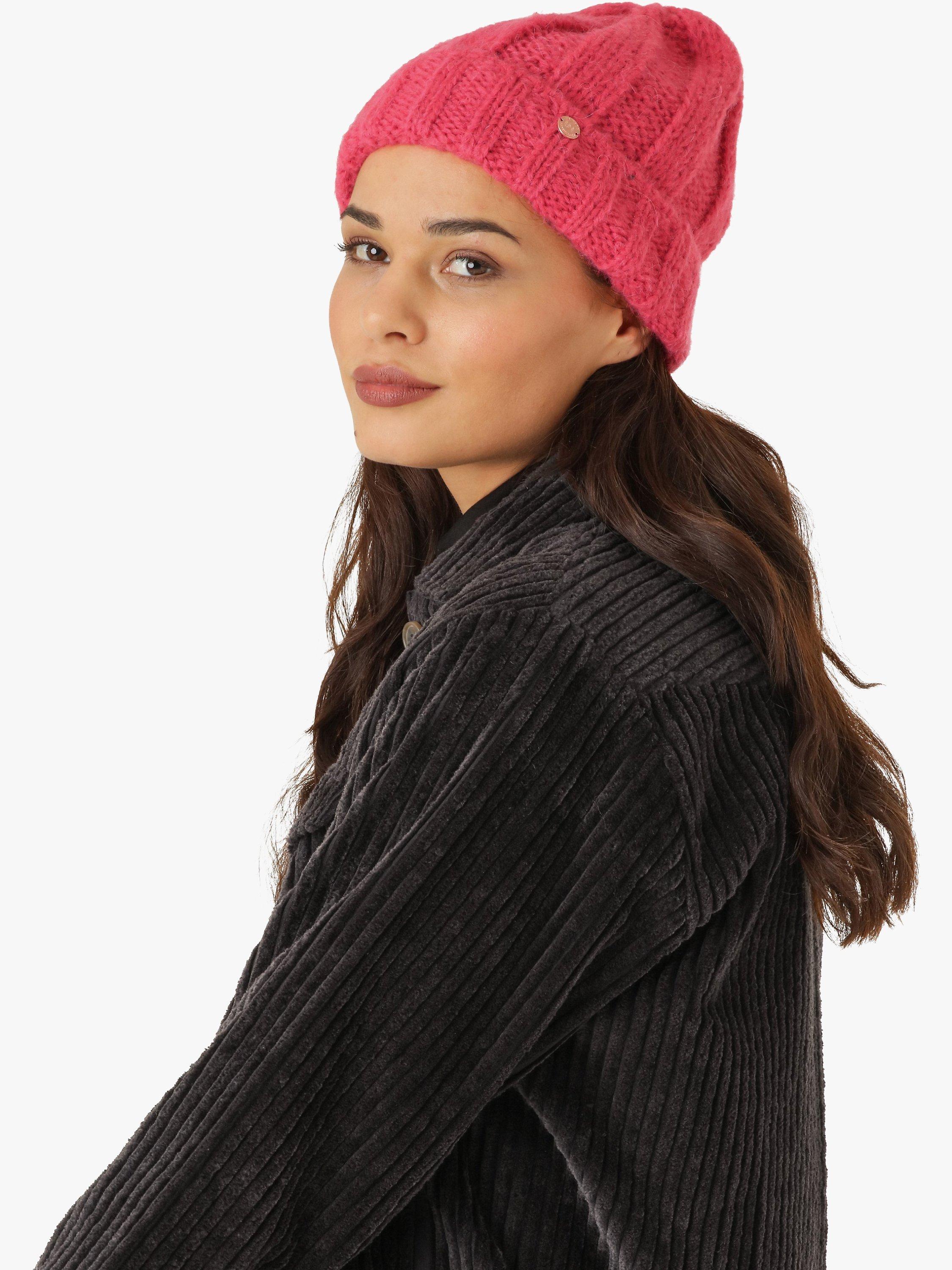 Unmade Copenhagen Stacy Soft Rib Knit Beanie Hat, Coral, One Size