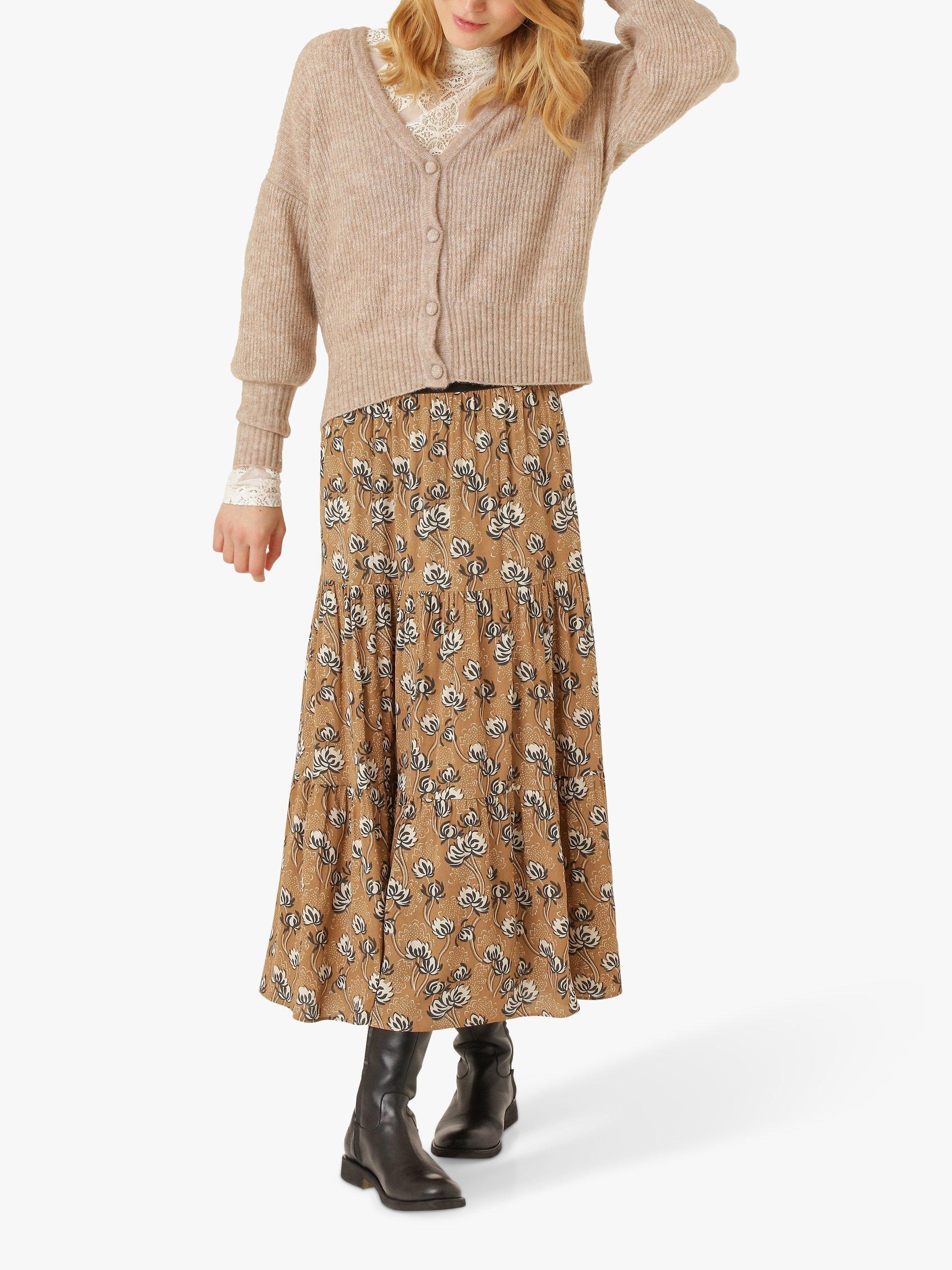 Noa Noa Hilde V-Neck Cardigan, Beige Melange