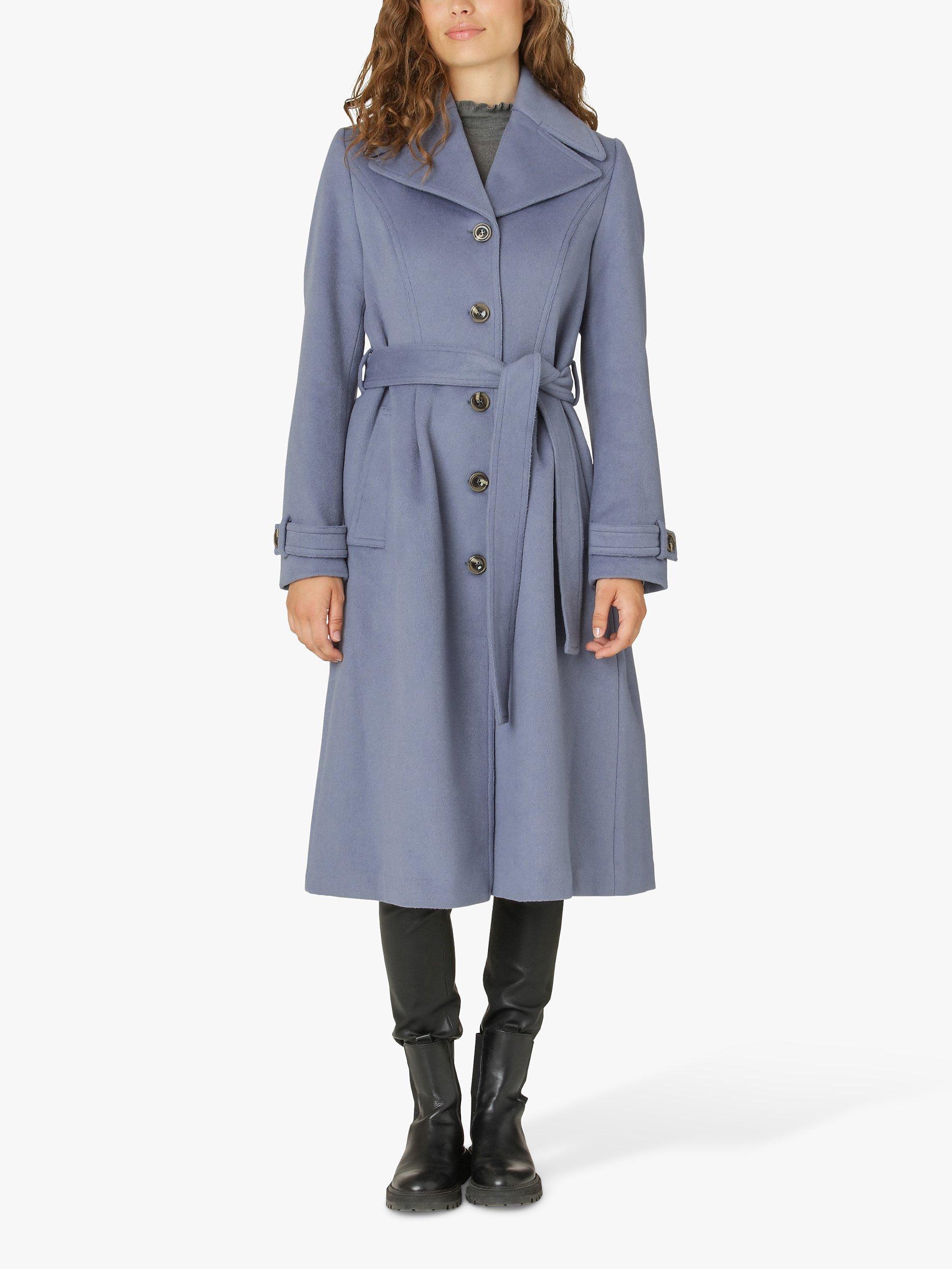 Noa Noa Cecilia Wool Blend Coat, Flint Stone