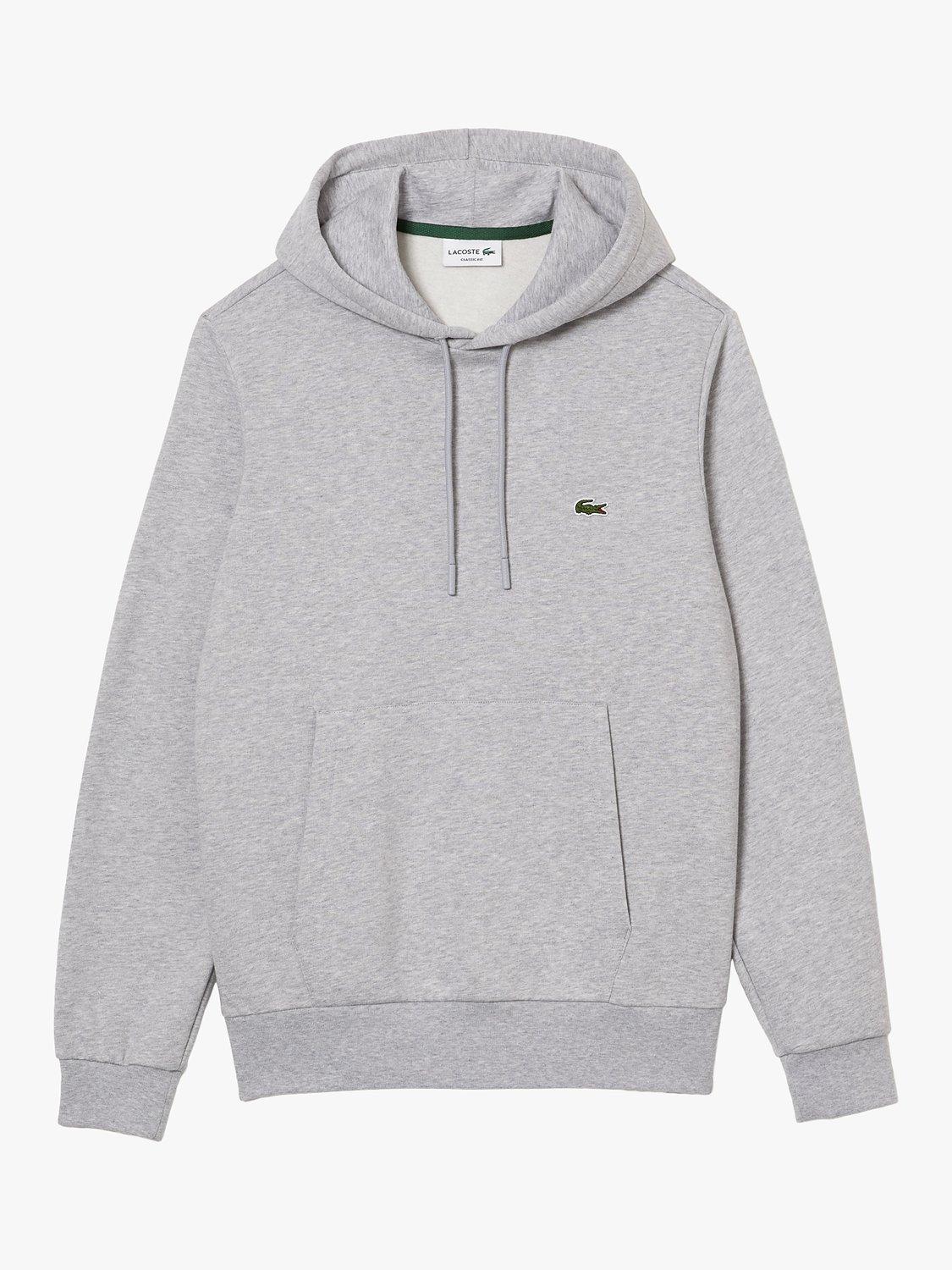 Lacoste wordmark poly zip through hoodie sale