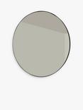 HiB Fusion Round Bathroom Mirror, Matt Black