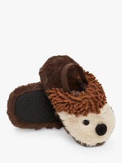 Mango Children's Elisa Hedgehog Slippers - view 2, Brown