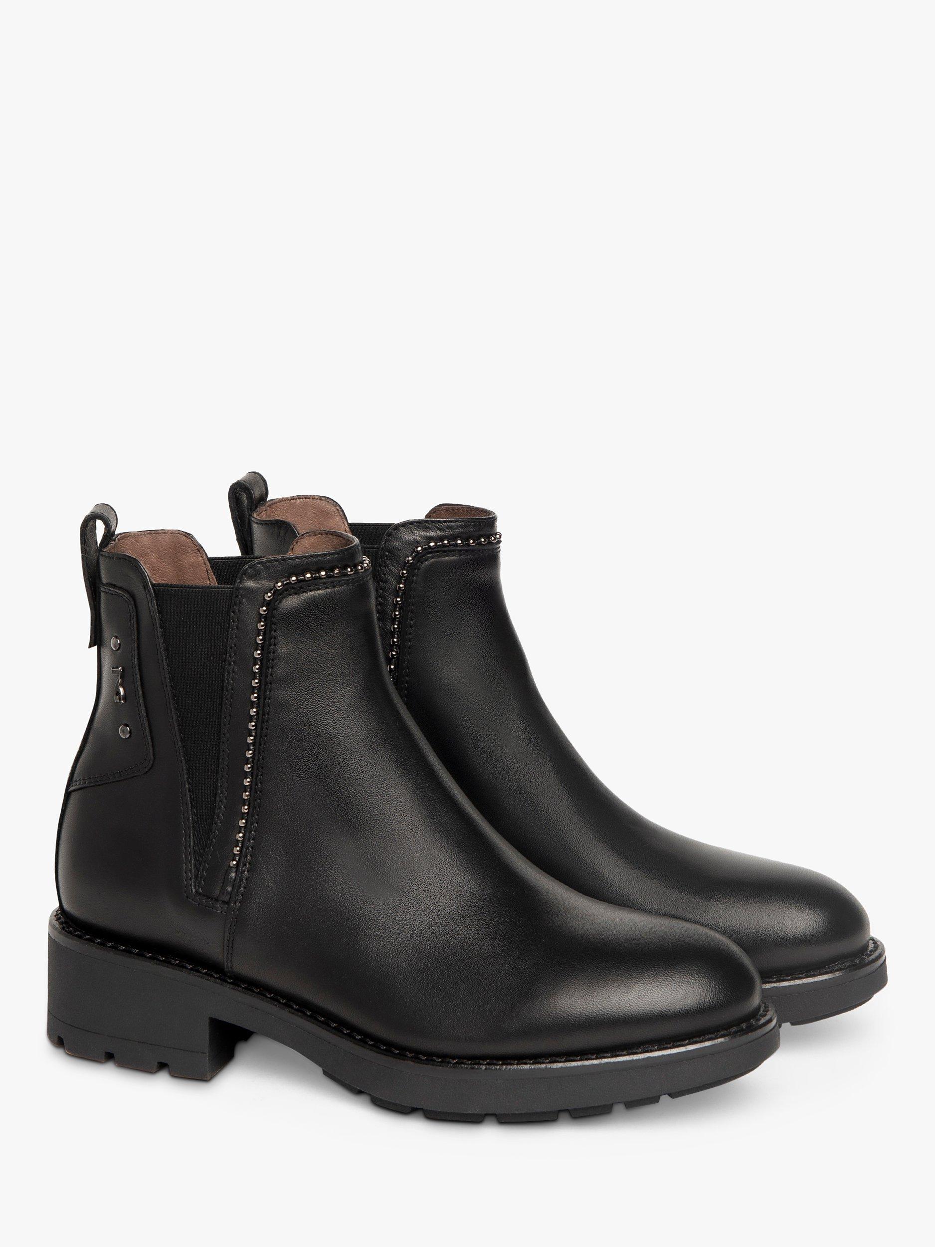 Product image 2 of 4, which shows NeroGiardini Chelsea Leather Boots, Black, 5
