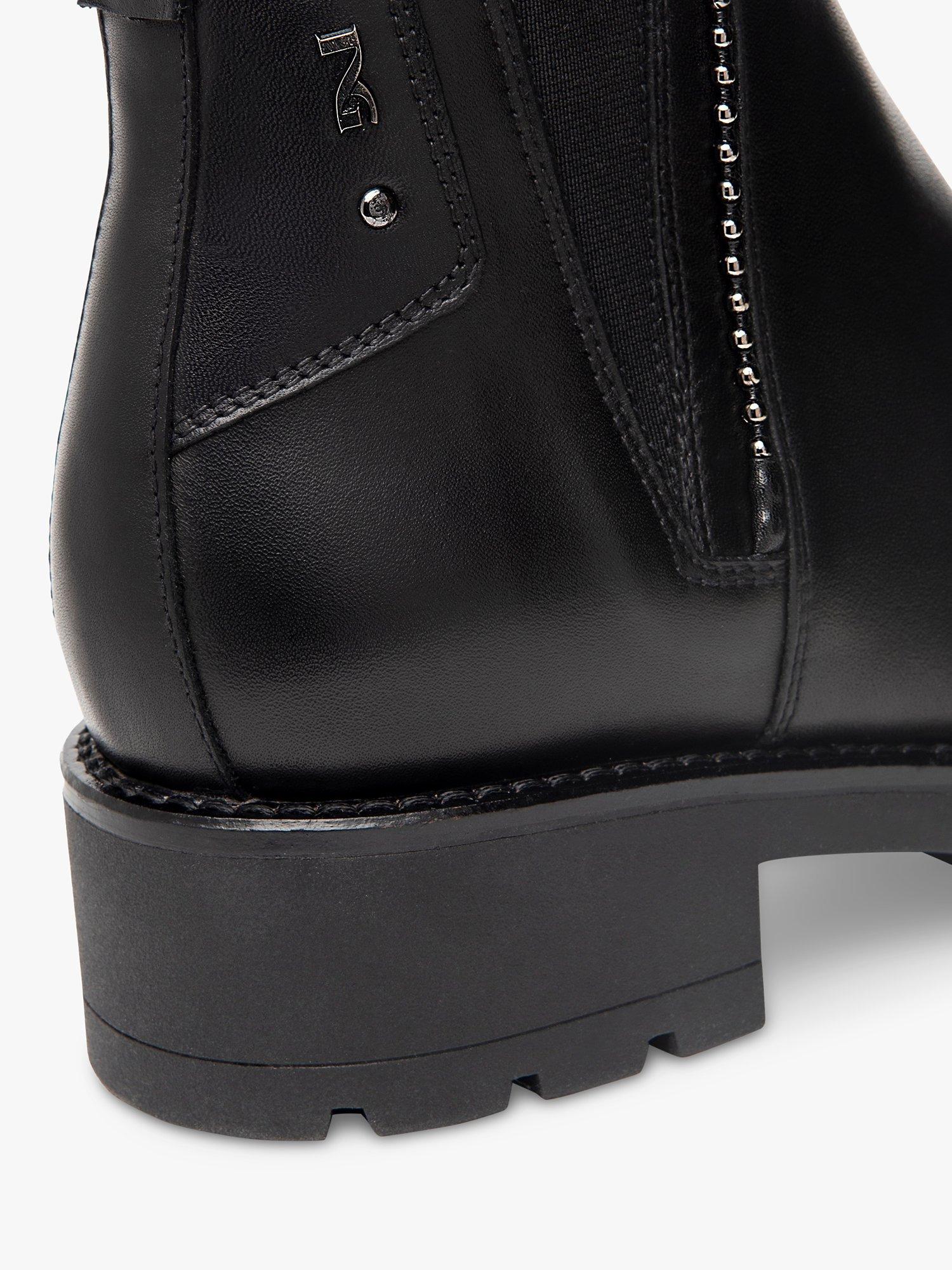 Product image 4 of 4, which shows NeroGiardini Chelsea Leather Boots, Black, 5