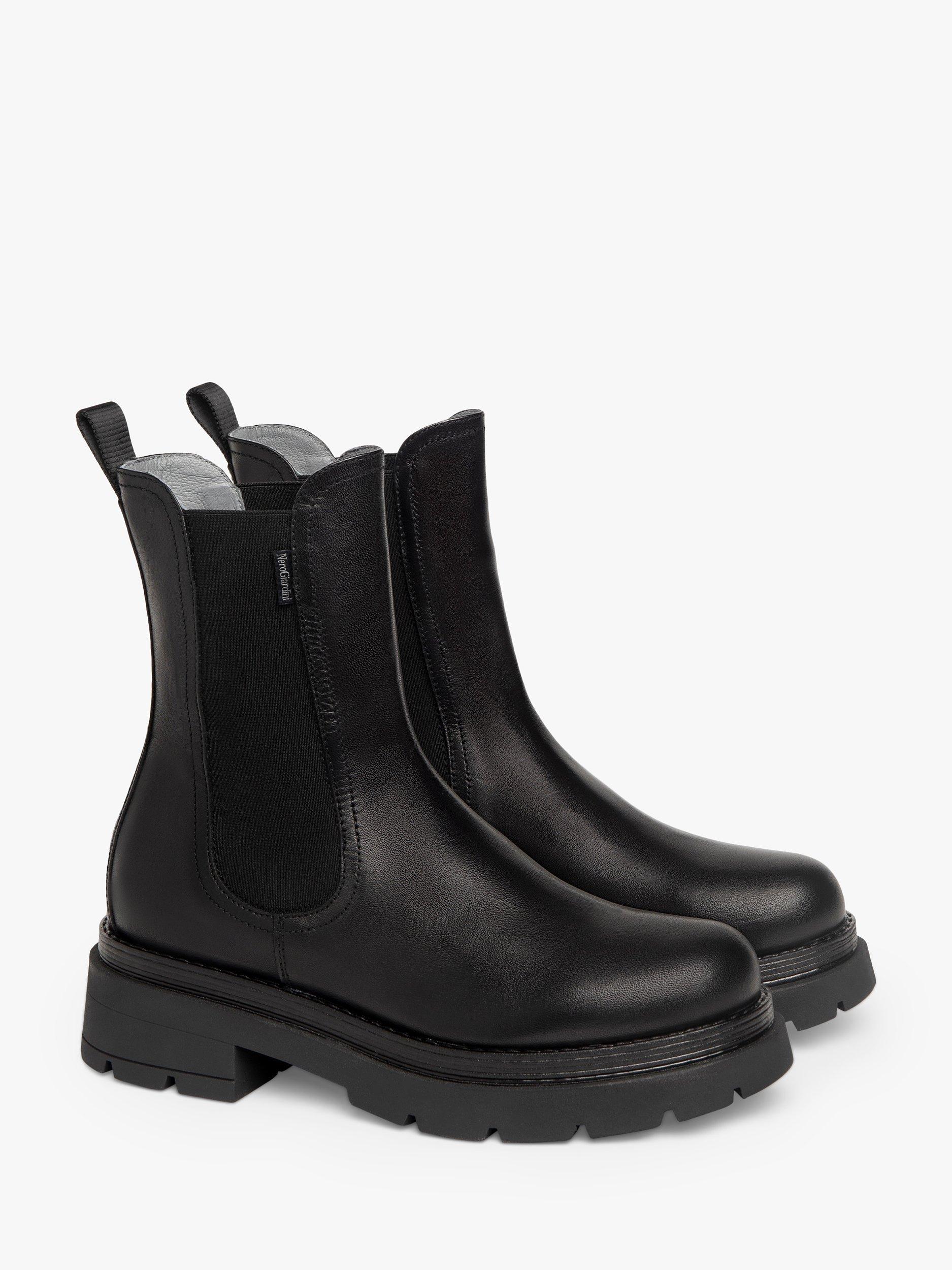 Product image 2 of 4, which shows NeroGiardini Leather Chelsea Boots, Black, 3