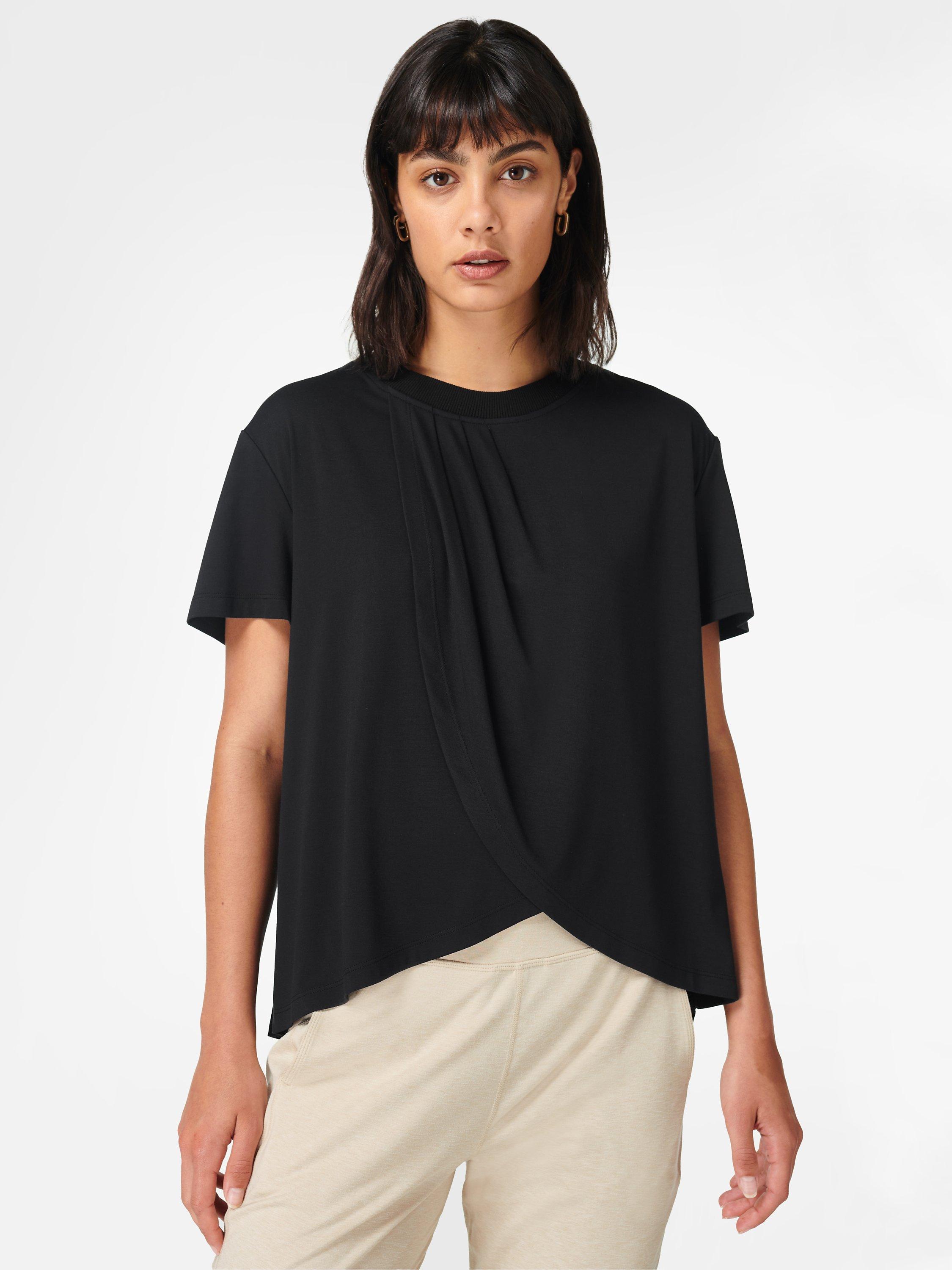 Sweaty Betty Loose Fit Twist T-Shirt, Black