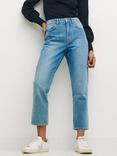 Nobody's Child Straight Cut Cropped Jeans
