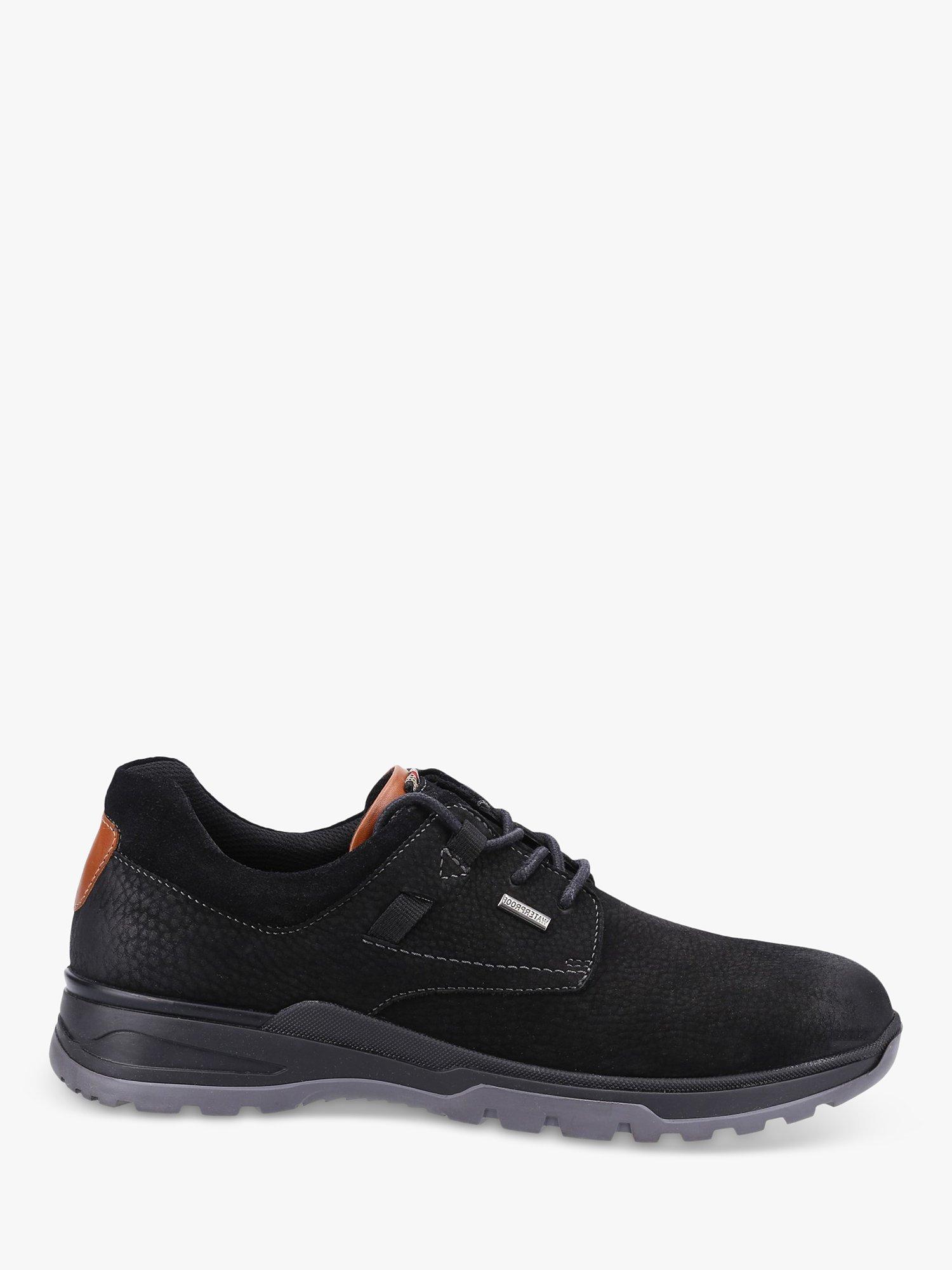 Hush Puppies Pele Leather Lace Up Shoes, Black