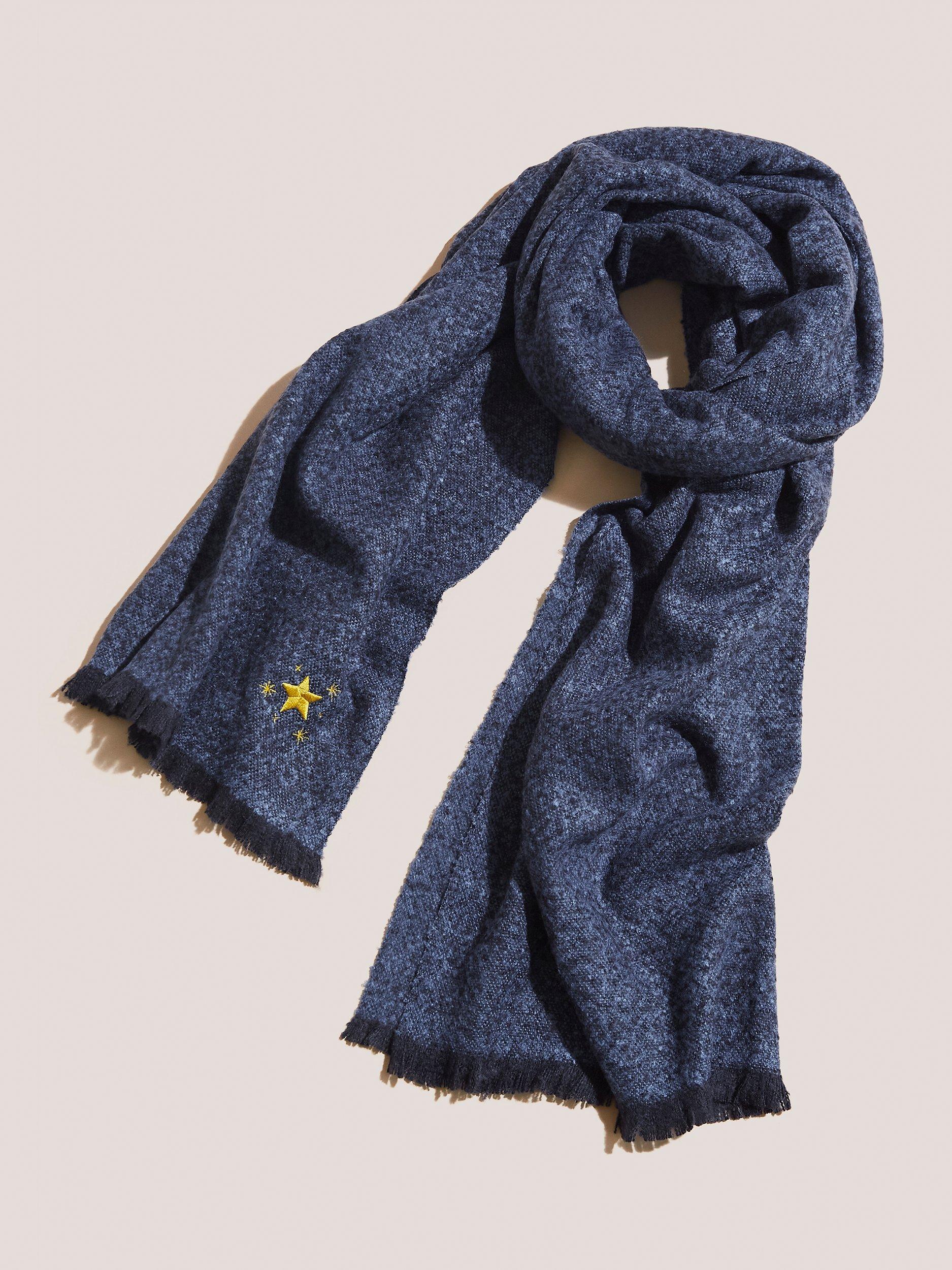 White Stuff Midweight Scarf, Navy