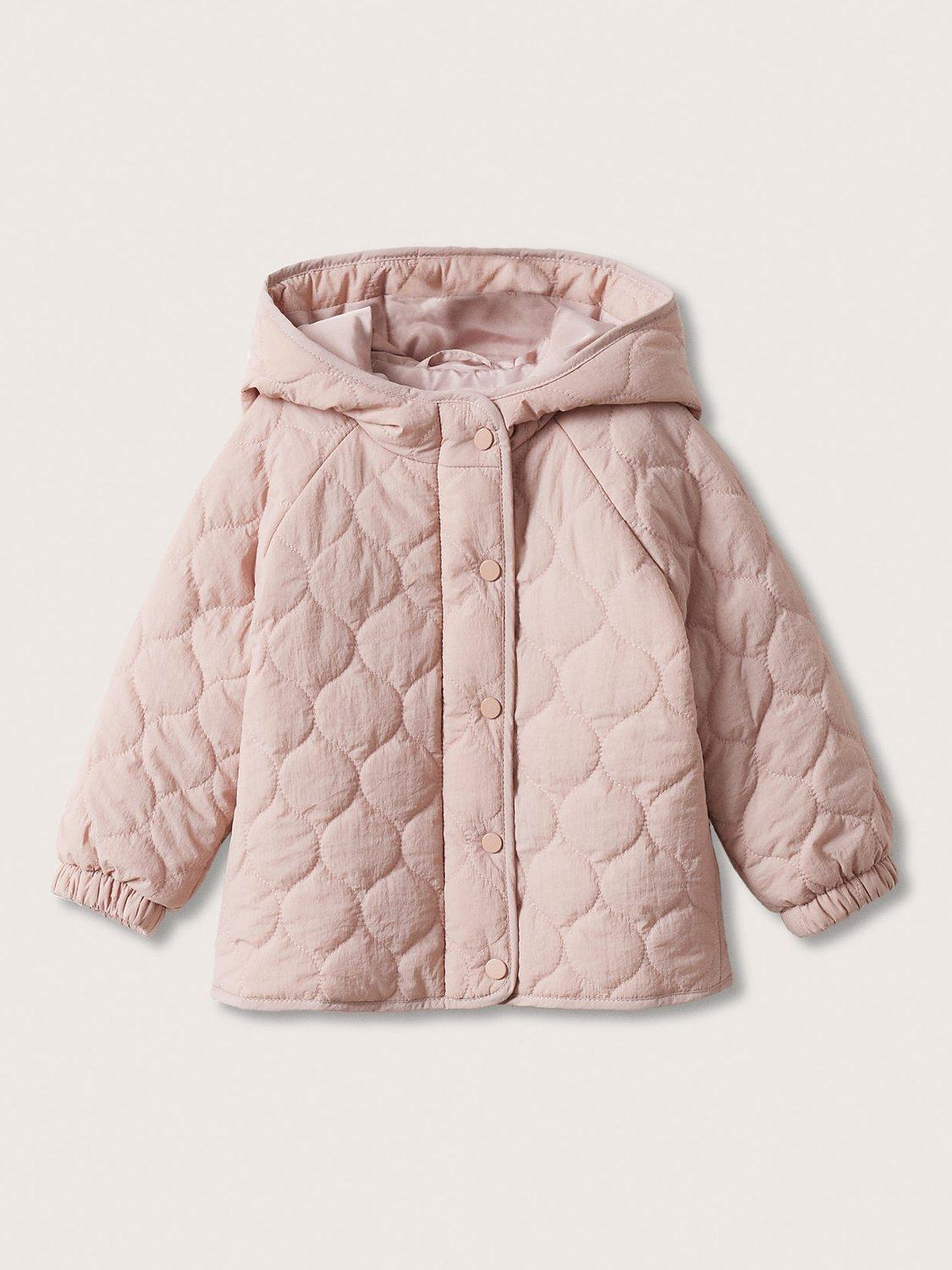 Mango Baby Stitched Quilt Jacket, Pink