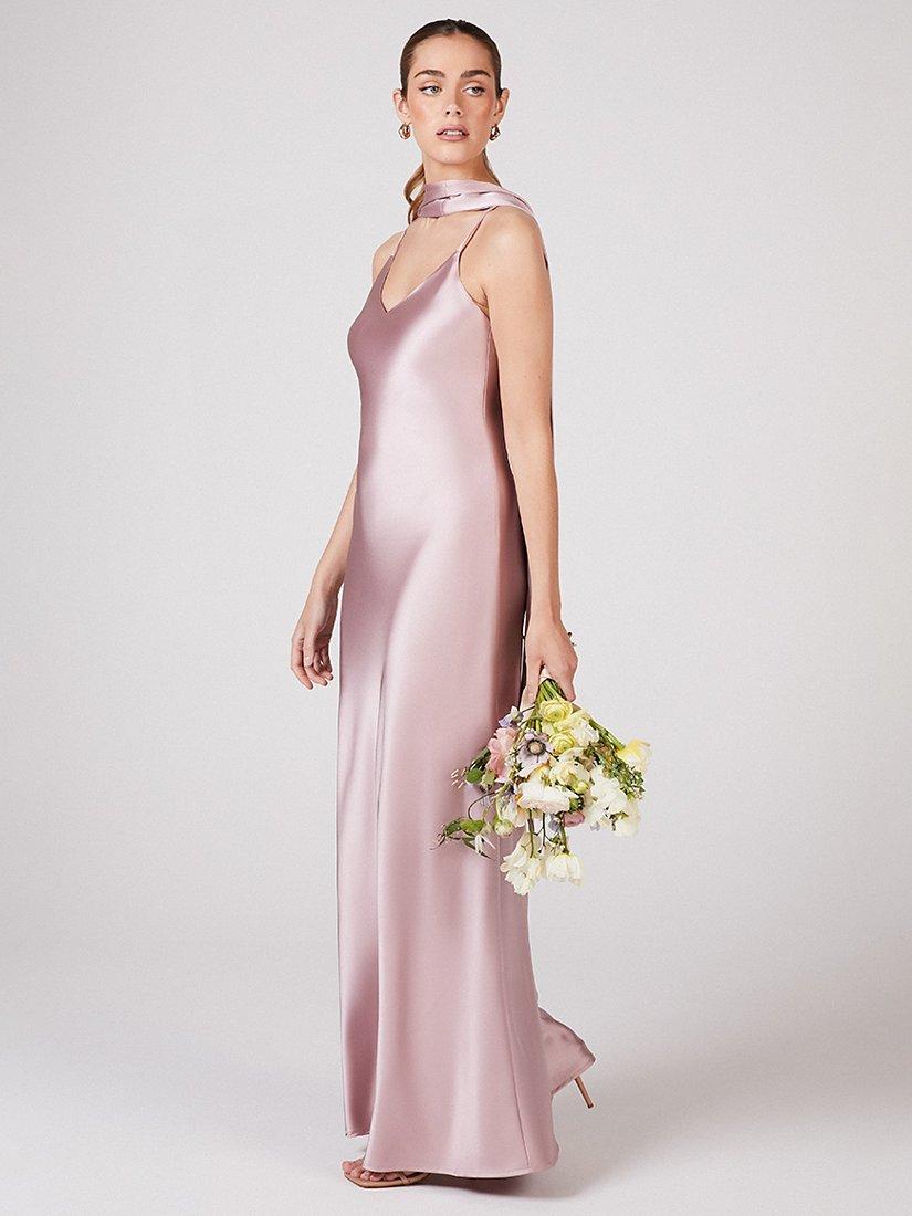 Pink satin slip sale