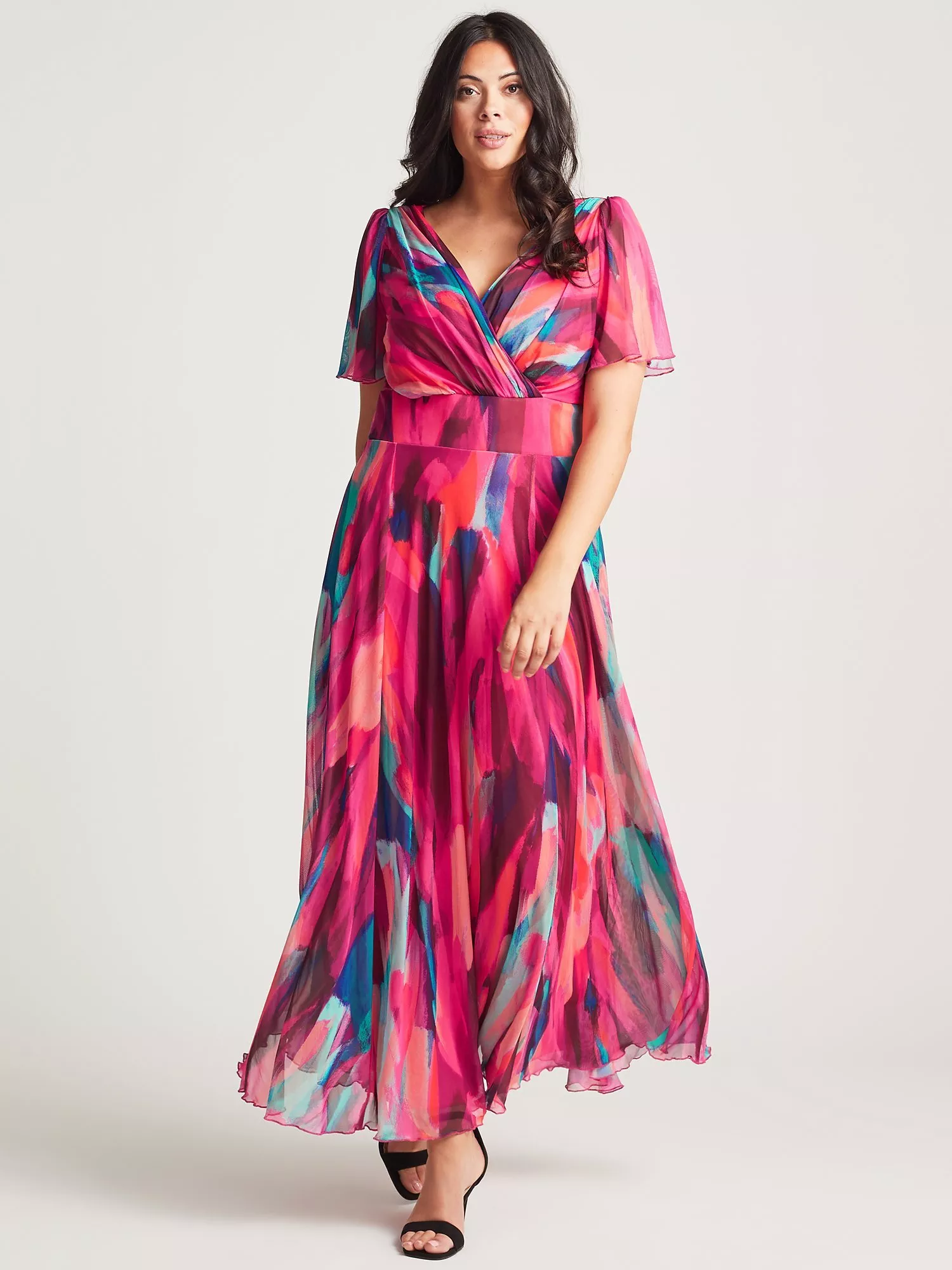 Plus size wedding guest dresses uk online