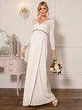 Tiffany Rose Isabella Hidden Split Maternity Wedding Dress, Ivory