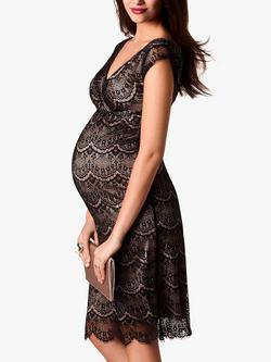 Tiffany Rose Imogen Lace Maternity Dress - view 2, Black