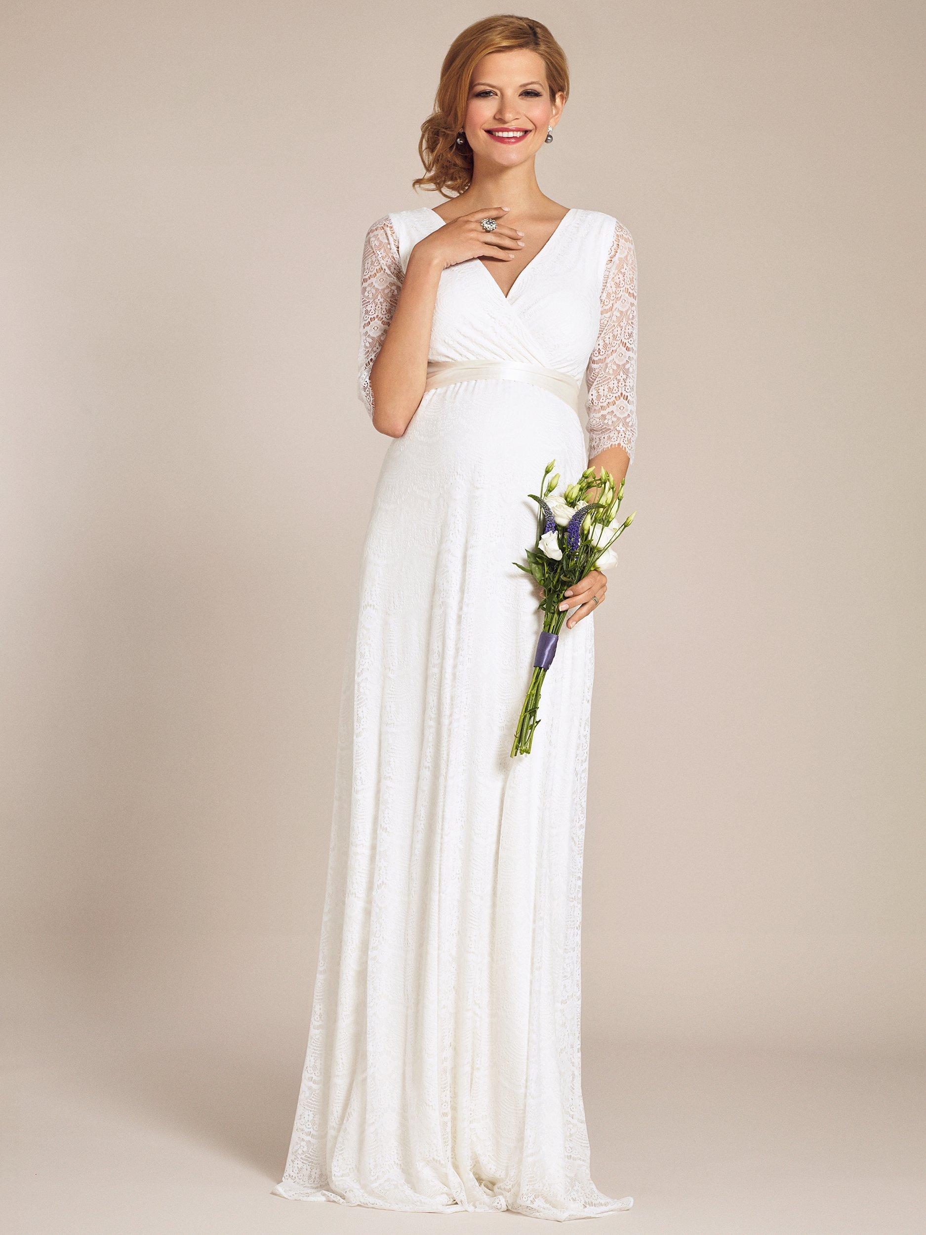 Tiffany Rose Amily Lace Maternity Wedding Dress Ivory